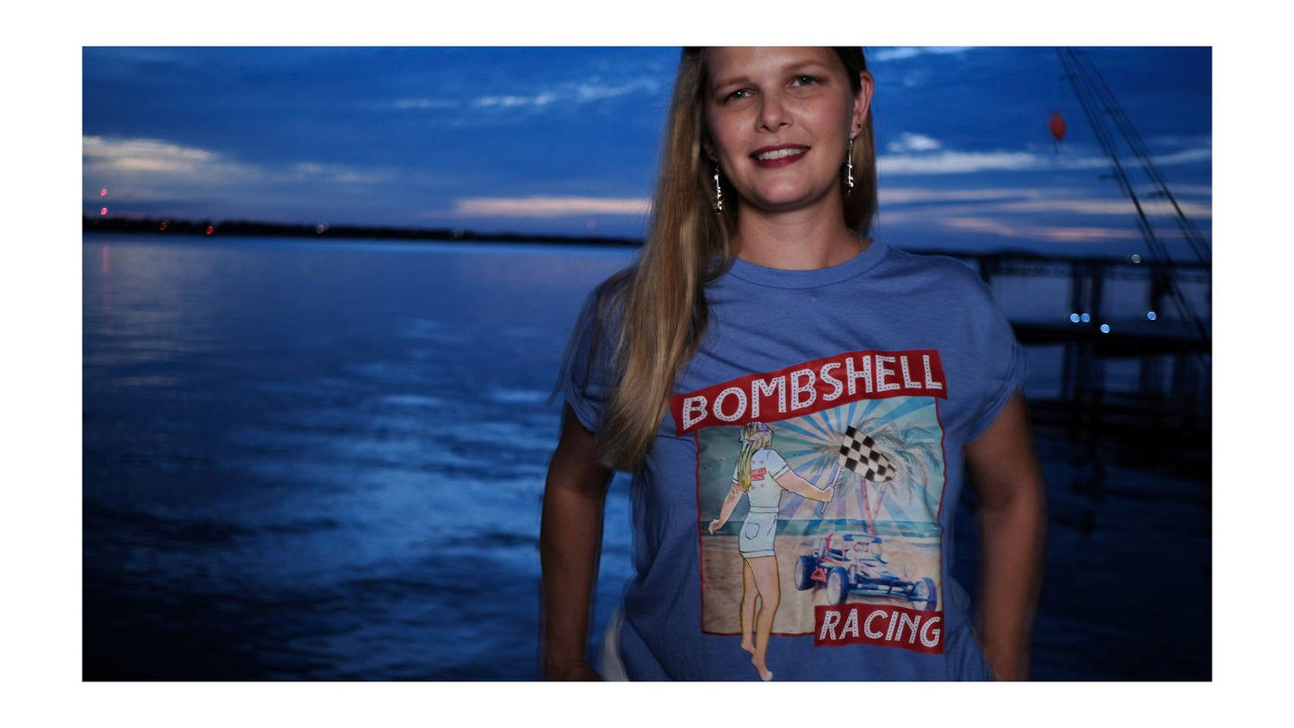 Limitierte Auflage – Florida Race Shirt – Himmelblau