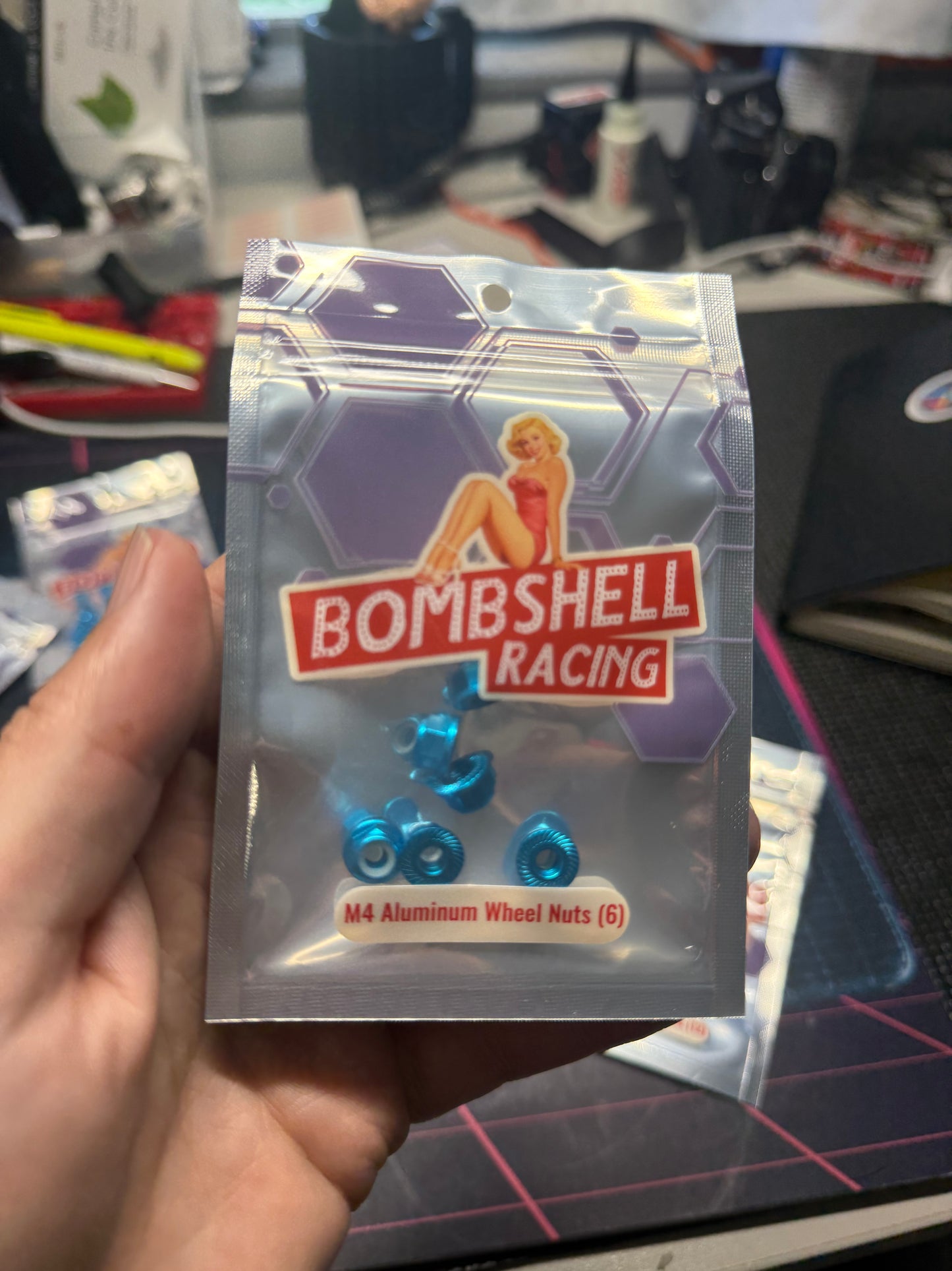 M4 Aluminum Wheel Nuts (6)