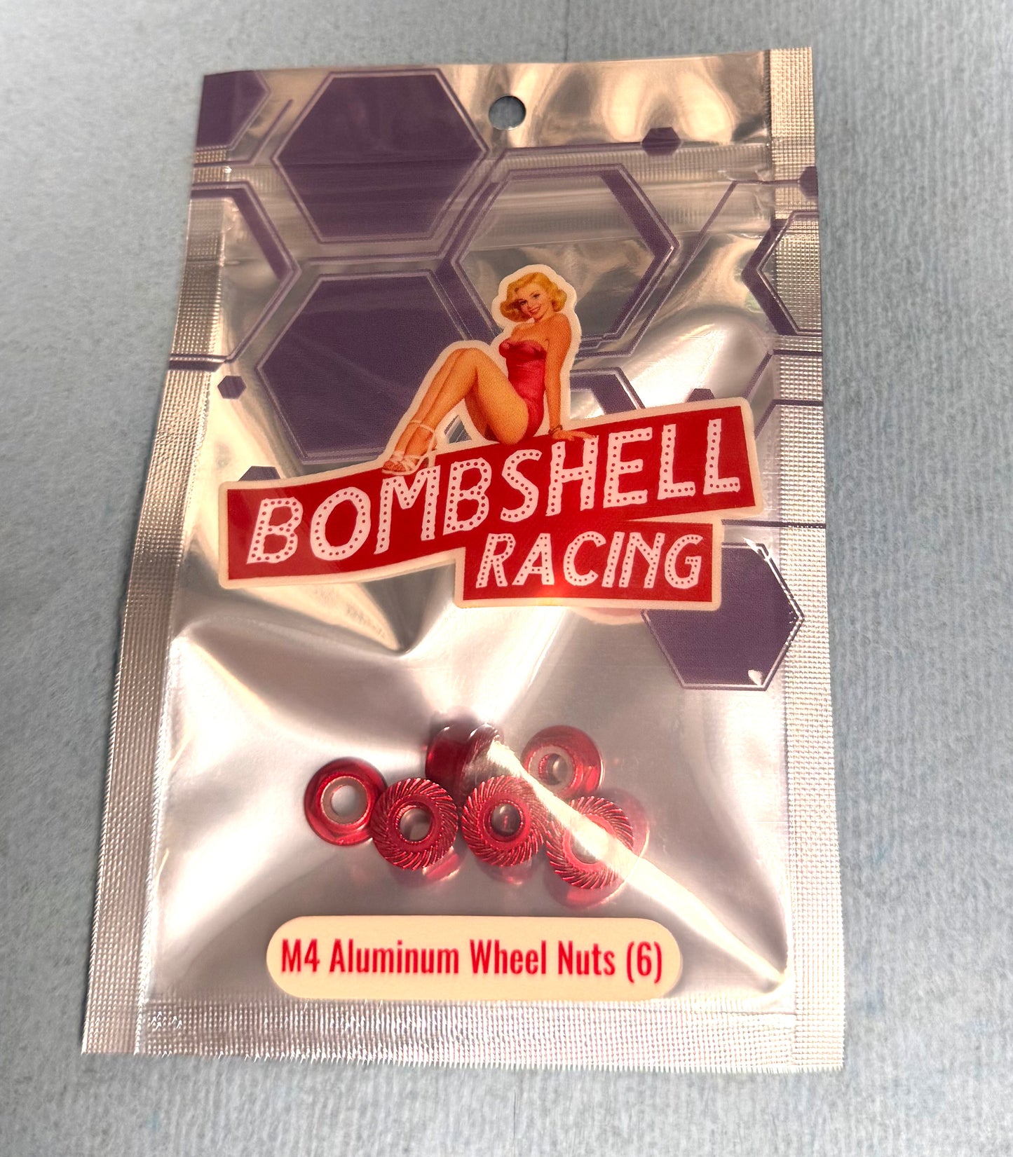 M4 Aluminum Wheel Nuts (6)